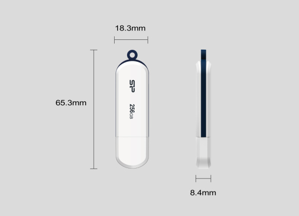 Флеш накопитель 64GB Silicon Power Blaze - B32 White